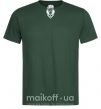 Мужская футболка Naruto лис силуэт Темно-зеленый фото