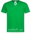 Мужская футболка Naruto лис силуэт Зеленый фото