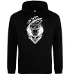 Чоловіча толстовка (худі) Naruto лис силует Чорний фото