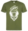 Мужская футболка Naruto лис силует Оливковый Мужская футболка Naruto лис силует Оливковый фото