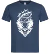 Мужская футболка Naruto лис силует Темно-синий Мужская футболка Naruto лис силует Темно-синий фото