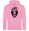 Женская толстовка (худи) Naruto лис силует Розовый фото