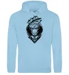 Женская толстовка (худи) Naruto лис силует Голубой фото