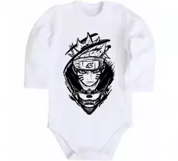 Детский боди Naruto лис силует Белый фото