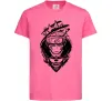 Детская футболка Naruto лис силует Ярко-розовый фото