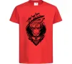Детская футболка Naruto лис силует Красный фото