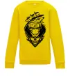 Детский Свитшот Naruto лис силует Солнечно желтый Детский Свитшот Naruto лис силует Солнечно желтый фото