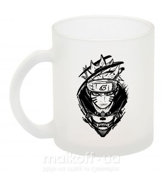 Чашка скляна Naruto лис силуэт Фроузен фото