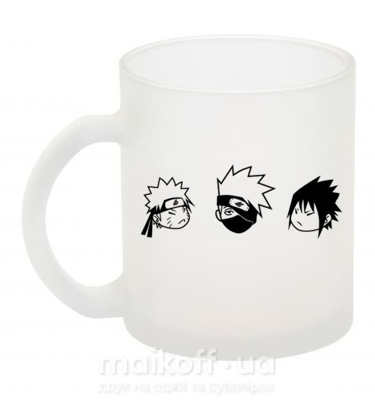 Чашка стеклянная Naruto sasuke kakashi Фроузен фото