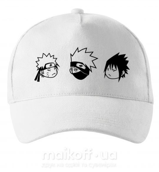 Кепка Naruto sasuke kakashi Білий фото