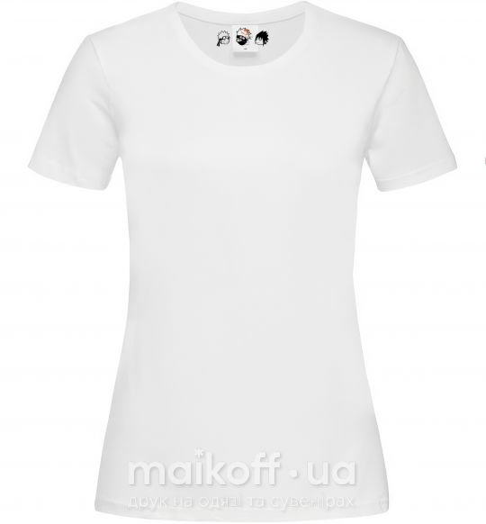Жіноча футболка Naruto sasuke kakashi Білий фото