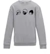 Детский Свитшот Naruto sasuke kakashi Серый меланж фото