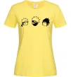Женская футболка Naruto sasuke kakashi Лимонный Женская футболка Naruto sasuke kakashi Лимонный фото