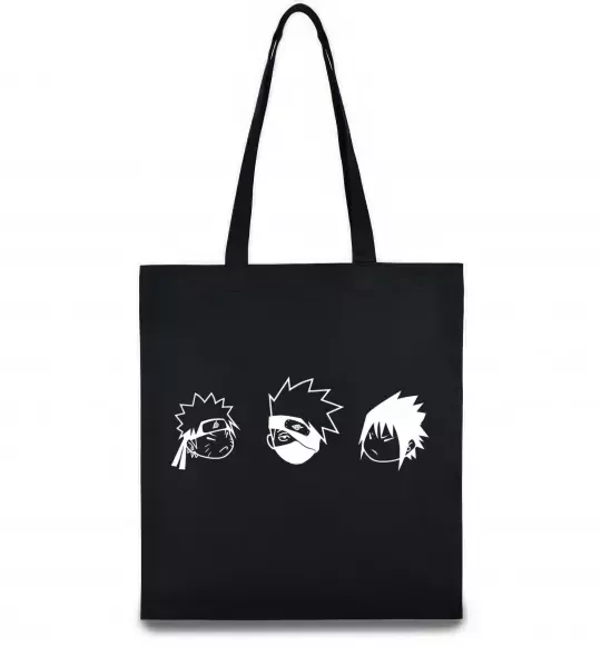 Эко-сумка Naruto sasuke kakashi Черный фото