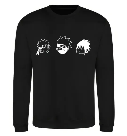 Свитшот Naruto sasuke kakashi Черный фото