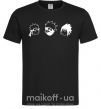Мужская футболка Naruto sasuke kakashi Черный фото