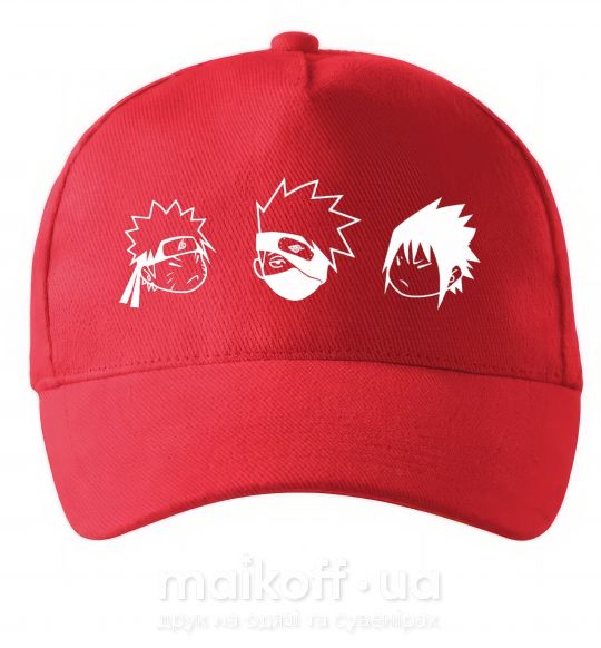 Кепка Naruto sasuke kakashi Червоний фото
