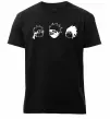 Чоловіча преміум футболка Naruto sasuke kakashi Чорний фото