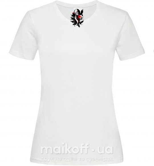 Жіноча футболка Akatsuki Итачи Білий фото