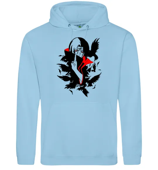 Чоловіча толстовка (худі) Akatsuki Ітачі Блакитний фото