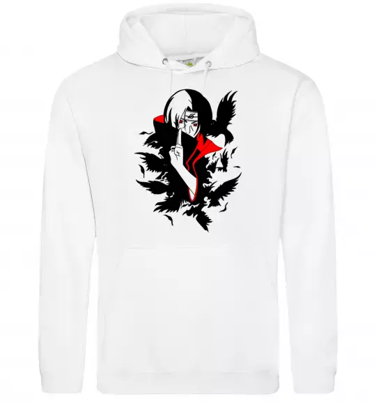 Жіноча толстовка (худі) Akatsuki Ітачі Білий фото