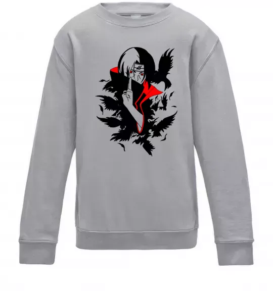 Детский Свитшот Akatsuki Ітачі Серый меланж фото
