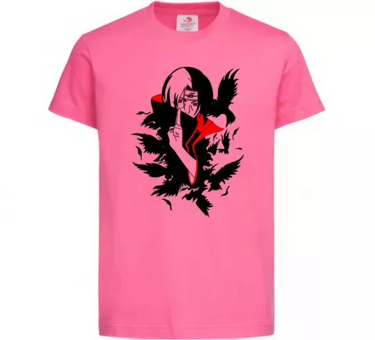 Дитяча футболка Akatsuki Ітачі Яскраво-рожевий фото