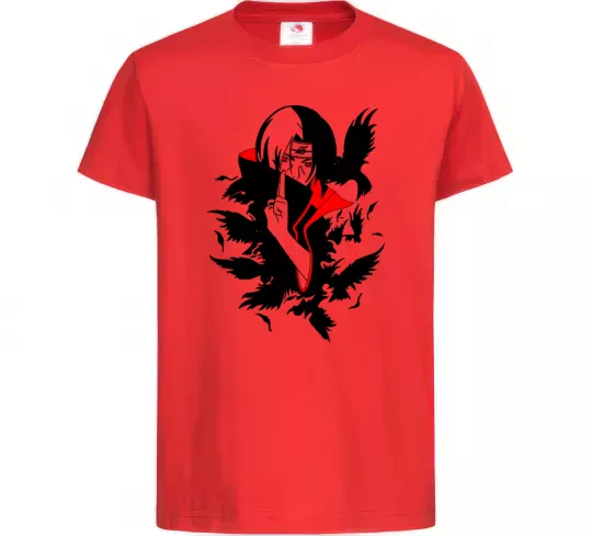 Дитяча футболка Akatsuki Ітачі Червоний фото