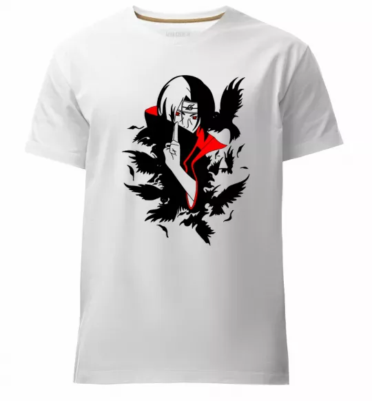Чоловіча преміум футболка Akatsuki Ітачі Білий фото