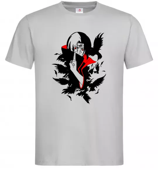 Чоловіча футболка Akatsuki Ітачі Сірий фото