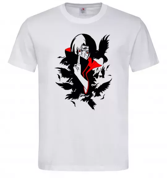 Чоловіча футболка Akatsuki Ітачі Білий фото