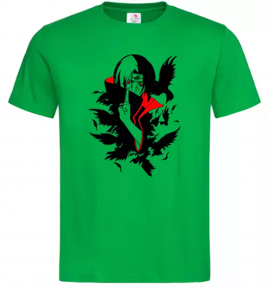 Чоловіча футболка Akatsuki Ітачі Зелений фото