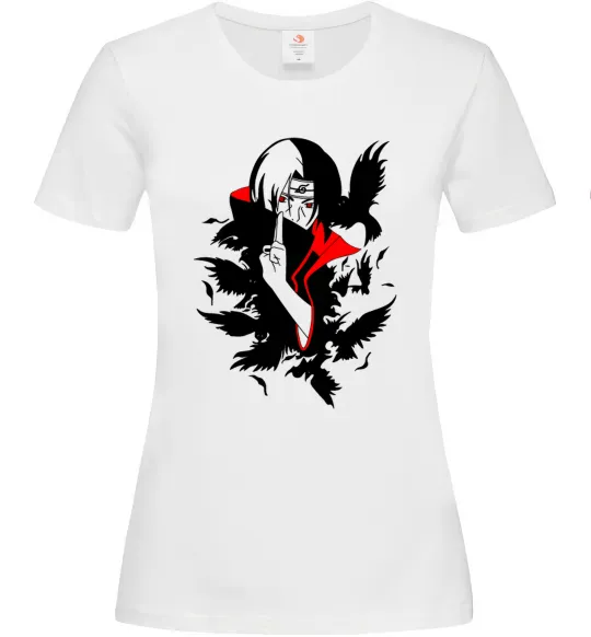 Жіноча футболка Akatsuki Ітачі Білий фото