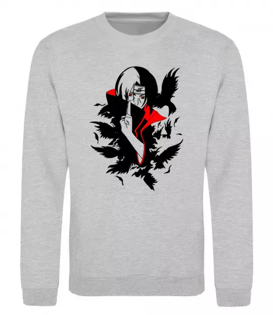 Свитшот Akatsuki Ітачі Серый меланж фото