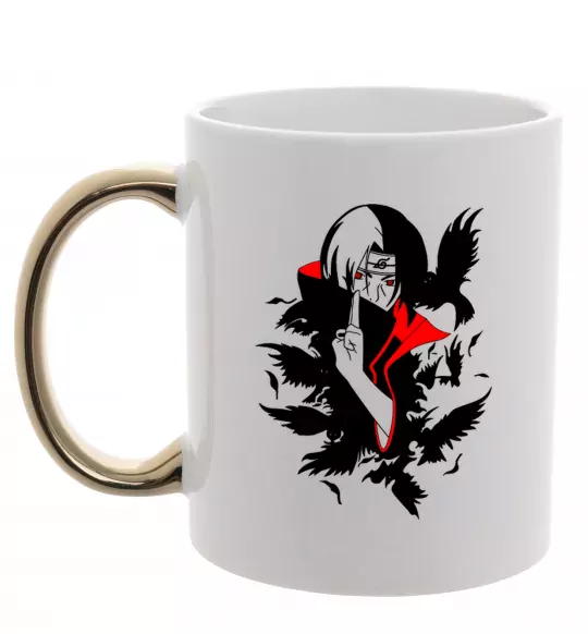 Чашка с цветной ручкой Akatsuki Ітачі Золото фото