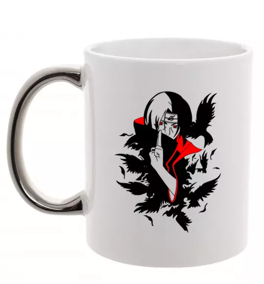 Чашка с цветной ручкой Akatsuki Ітачі Серебро фото