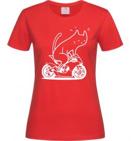 Женская футболка Cat rider Женская футболка Cat rider