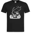 Чоловіча футболка Cat rider Чорний Чоловіча футболка Cat rider Чорний фото