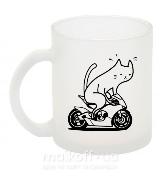 Чашка скляна Cat rider Фроузен фото