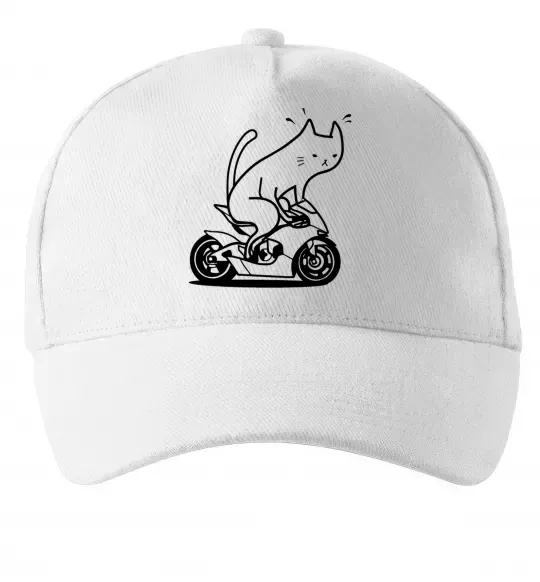 Кепка Cat rider Белый фото