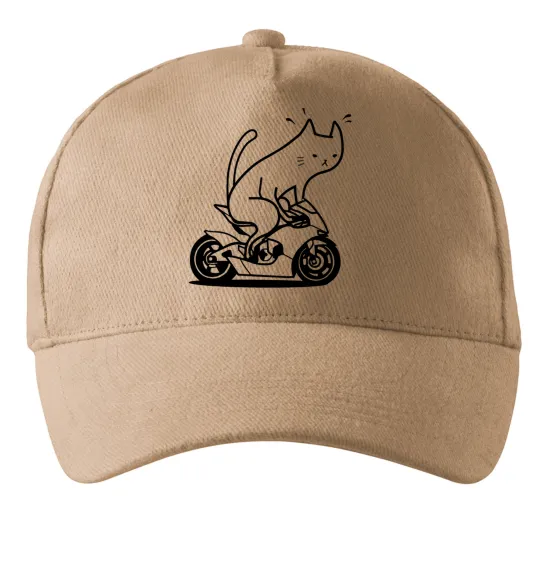 Кепка Cat rider Пісочний фото