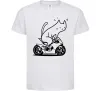Дитяча футболка Cat rider Білий фото