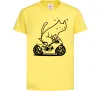 Дитяча футболка Cat rider Лимонний фото