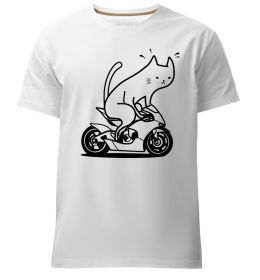 Чоловіча преміум футболка Cat rider