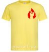 Чоловіча футболка Пламя любви Лимонний фото