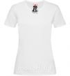 Жіноча футболка Пара на лавочке Білий фото