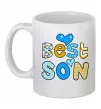 Чашка керамическая Best son Белый фото
