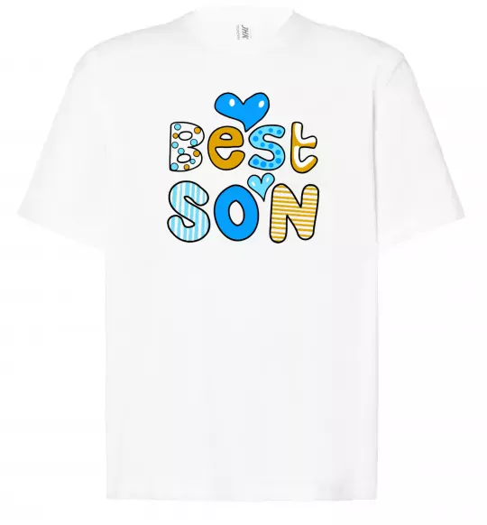 Футболка Оверсайз Best son Белый фото