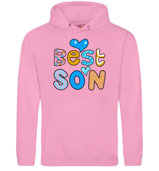 Мужская толстовка (худи) Best son Розовый фото