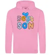 Мужская толстовка (худи) Best son Розовый Мужская толстовка (худи) Best son Розовый фото